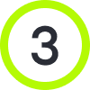 An icon showing the number 3 in a circle